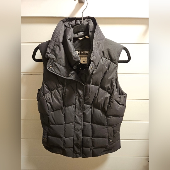Columbia down double breast puffer vest M medium black - Picture 3 of 10
